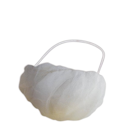 Keystone Adjustable Cap Co White Stockinet Beard Protector, 100bag, 100PK 112-HSI-WHITE